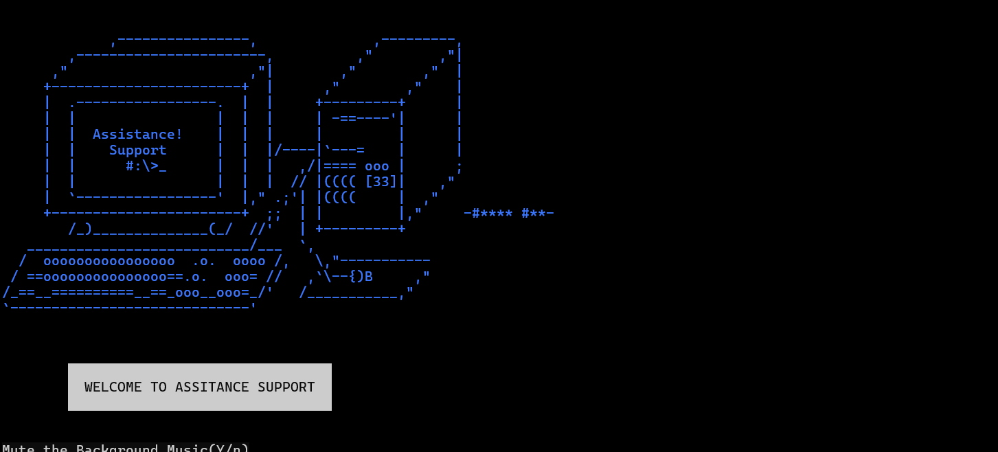 Assistance Support App - Based Terminal