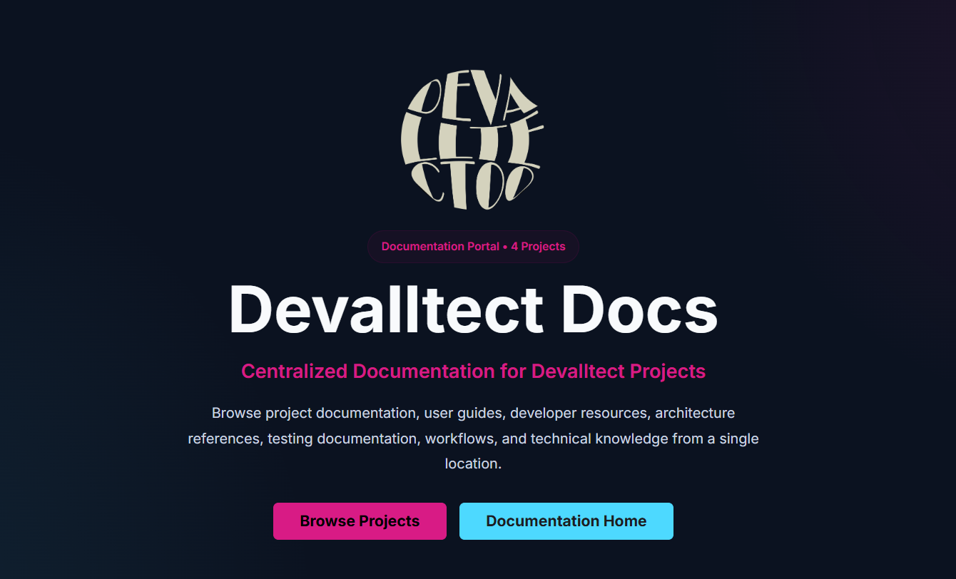Devalltect Docs — Bilingual Developer Documentation Portal