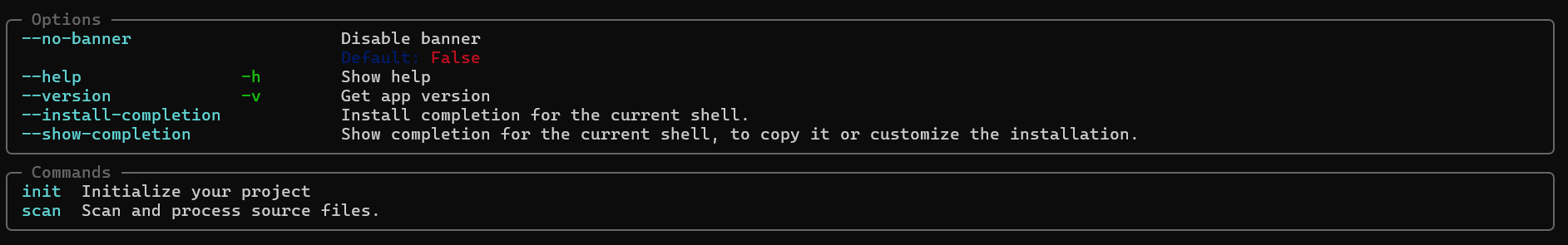 Path Header Scanner — Source Path Header Automation CLI (Help Main Options)