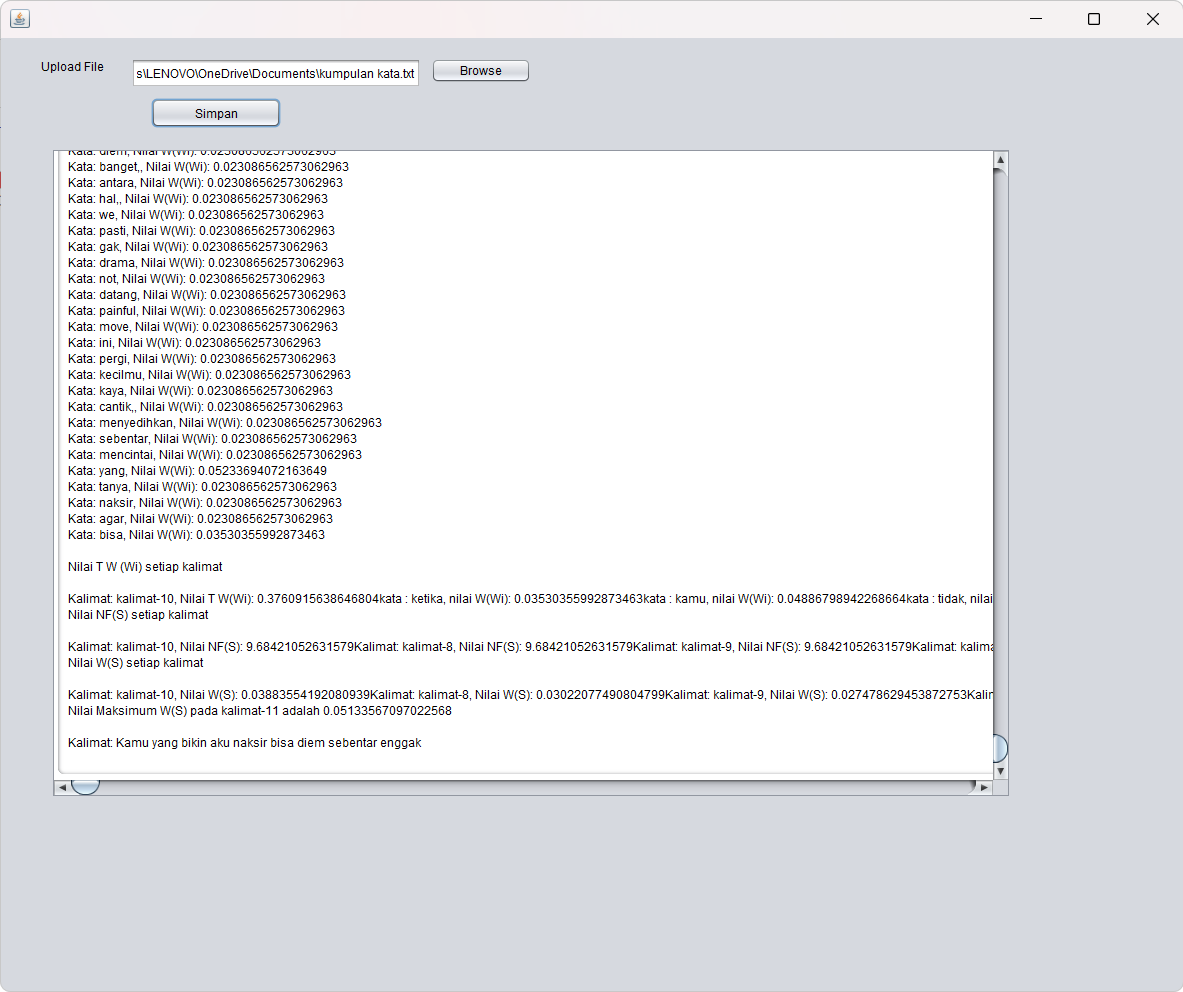 Project Using Hybrid TF-IDF Method