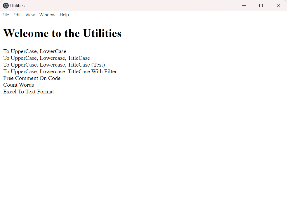 Utilities App